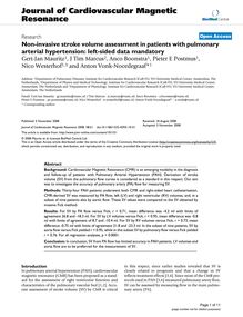 Non-invasive stroke volume assessment in patients with pulmonary arterial hypertension: left-sided data mandatory