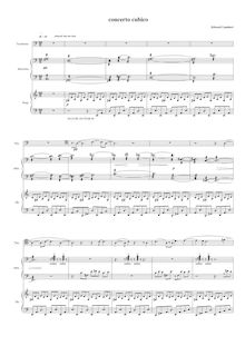 Partition complète, Concerto Cubico, Lambert, Edward