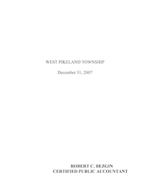 2007 audit West Pikeland Township