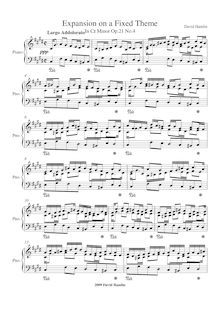 Partition complète, Expansion on a Fixed Theme No.4 en C-sharp minor