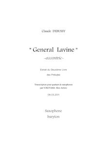 Partition baryton saxophone, préludes (Deuxième livre), Debussy, Claude