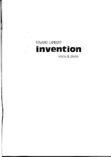 Partition de piano, Invention, Lambert, Edward