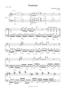 Partition complète, Fantasia en A minor, A minor, Junck, Christian