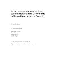 19 - Le développement économique communautaire dans  un contexte ...