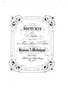 Partition complète, Nocturne romantique, D♭ major, Wollenhaupt, Hermann Adolf