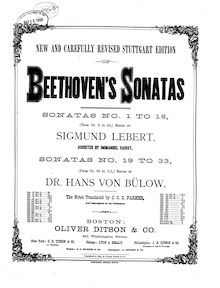 Partition complète, Piano Sonata No.16, G major, Beethoven, Ludwig van par Ludwig van Beethoven