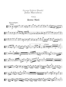 Partition altos, Judas Maccabaeus, HWV 63, Handel, George Frideric