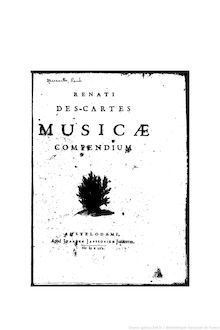 Partition Complete Book, Musicae compendium, Descartes, René par René Descartes