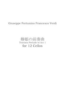 Partition Prelude to Act I - Score et parties, La traviata, The Fallen Woman