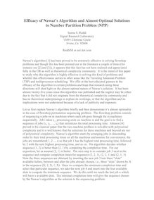 Efficacy of Nawaz’s Algorithm and Almost Optimal Solutions to Number  Partition Problem (NPP)
