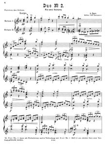 Partition complète, Duo No.2, A minor, Darr, Adam