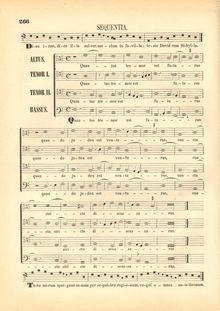 Partition Sequentia: Dies irae,Offertorium: Domine Jesu Christe (color), Missa pro Defunctis