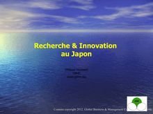 Recherche et Innovation au Japon