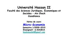 Introduction Micro Economie