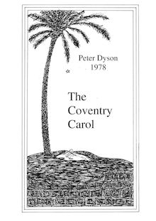 Partition complète, pour Coventry Carol, Dyson, Peter