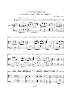 Partition de piano, chansons et Romances, Романсы и песни, полное собрание