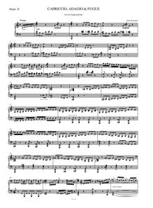 Partition clavecin 2, Capriccio, Adagio & Fuga, Koomans, Dick
