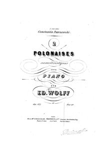 Partition complète, 2 Polonaises caractéristiques, Op.137, Wolff, Édouard