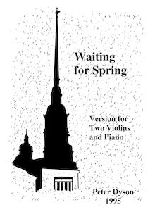 Partition complète, Waiting pour Spring, Educational Study, Dyson, Peter par Peter Dyson