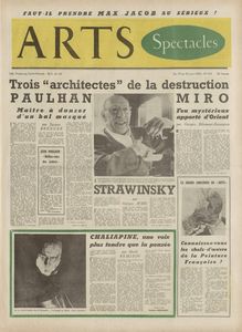 ARTS N° 416 du 19 juin 1953