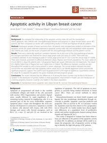 Apoptotic activity in Libyan breast cancer