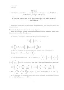 Corrige UTBM Integration   Algebre lineaire   Fonctions de plusieurs variables 2007 TC