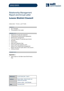 Audit Committee Report, 1 December 2003