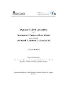 Dynamic mesh adaption for supersonic combustion waves modeled with detailed reaction mechanisms [Elektronische Ressource] / Thomas Geßner