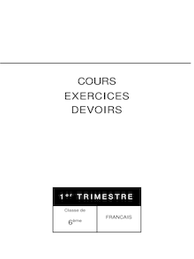 Enseignement à distance Cours Legendre - extrait de cours Français  6ème
