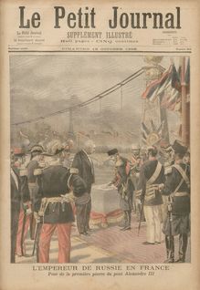 LE PETIT JOURNAL SUPPLEMENT ILLUSTRE  N° 309 du 18 octobre 1896