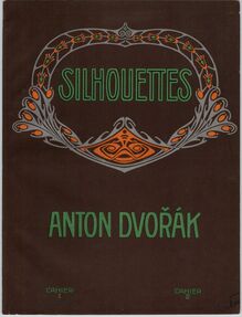Partition couverture couleur, Silhouettes, Silhouetty, Dvořák, Antonín