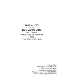 2002 BBB Auto Line Audit