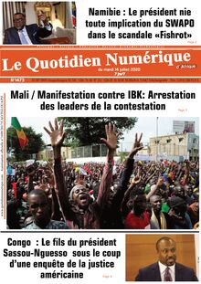 Le Quotidien Numérique d’Afrique n°1473 – Du mardi 14 juillet 2020