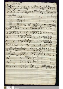 Partition complète, Concertino pour 4 flûtes en A major, A major