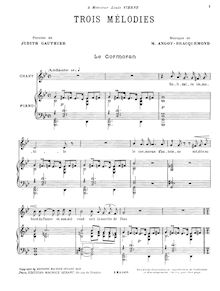 Partition complète, 3 Mélodies, Bracquemond, Marthe