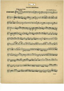 Partition violon solo , partie, violon Concerto No.18, E minor, Viotti, Giovanni Battista
