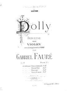 Partition de piano, Dolly , Op.56, Six pièces pour piano à 4 mains