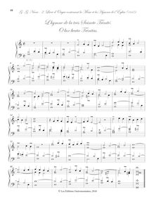 Partition , L’hymne de la très Saincte Trinité «O lux beata Trinitas» - Fugue sur le sujet de l’hymne précédente, Deuxième livre d’orgue contenant la messe et les hymnes de l’Église