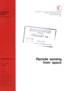 Remote sensing from space. PROGRAMME PROGRESS REPORT July - December 1980