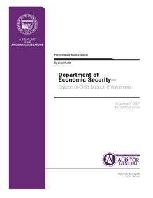 DES-Division of Child Support Enforcement Performance Audit Report #07-10