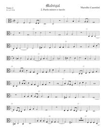 Partition ténor viole de gambe 3, alto clef, Madrigali a 5 voci, Libro 4 par Marsilio Casentini