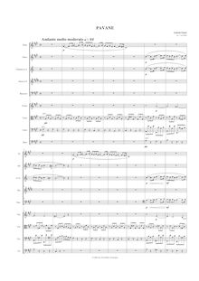 Partition complète, Pavane par Gabriel Fauré