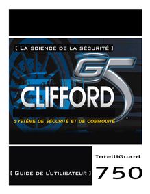 Notice Système de voiture sécurité Clifford  IntelliGuard 750