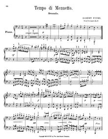 Partition complète, Serenade pour corde orchestre No.1, D major