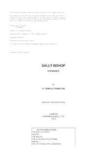 Sally Bishop - A Romance