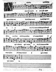 Partition Ottavo (Eighth), madrigaux pour 5, 6, 7 et 8 voix, Madrigali a 5. 6. 7. & 8. voci.