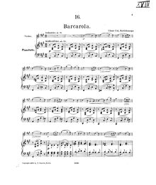 Partition , Barcarola, Kaleidoscope, 24 morceaux pour violin et piano