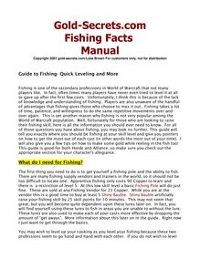 Fishing Facts Guide