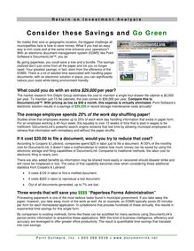 Consider these Savings and Go Green