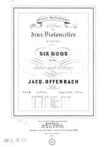 Partition Book II (Nos.4-6): parties complètes, Duos pour 2 violoncelles, Op.50